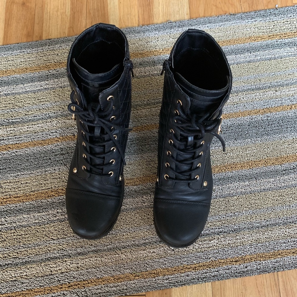 G by Guess Combat Boots Size 7 1/2